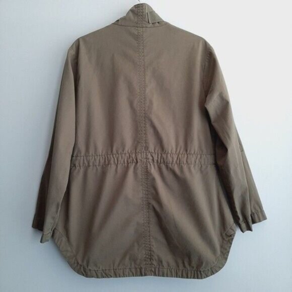 JOE FRESH Canvas Jacket Utility Sleeves Olive Green Sz S - Picture 5 of 13